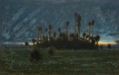 Luciérnagas, Jamaica (acuarela con bodycolour) de Albert Goodwin