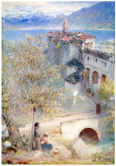 Locarno, Lago Maggiore, 1905 de Albert Goodwin