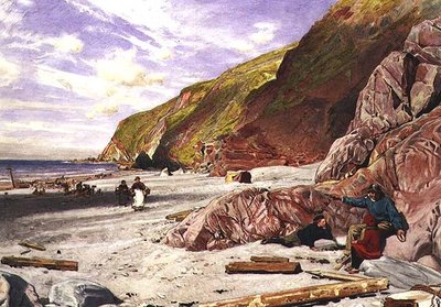 Lynmouth, Devon, la Historia del Naufragio de Albert Goodwin