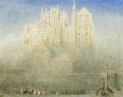 Mont St Michel, Normandía de Albert Goodwin