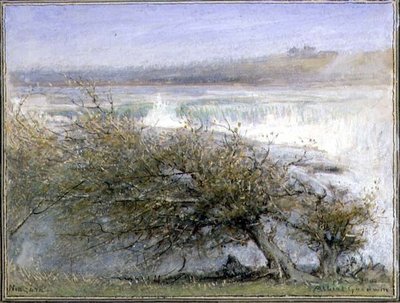Niágara en primavera de Albert Goodwin