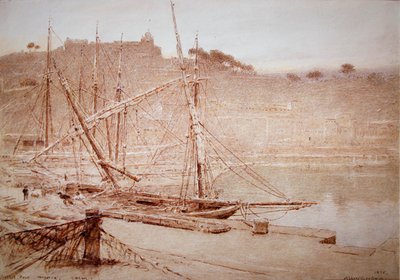 Puerto de Sóller, Mallorca, calma de Albert Goodwin