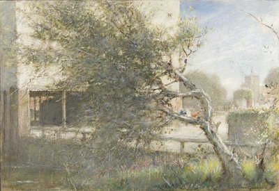 Sturry cerca de Canterbury, c.1860-c.1932 de Albert Goodwin