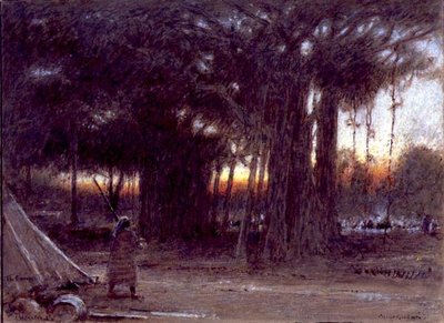 Los árboles de banyan y el centinela de Albert Goodwin