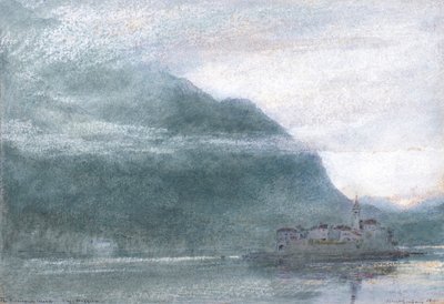 La Isla de los Pescadores. Lago Mayor de Albert Goodwin