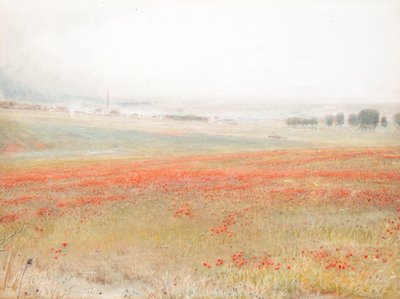 La Cizaña. Amapolas en el Maíz. Salisbury de Albert Goodwin