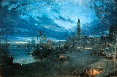 Venecia desde Riva Schiavoni de Albert Goodwin