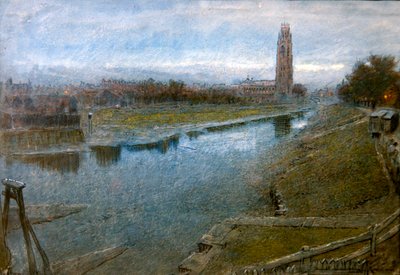 Vista de Boston, Lincolnshire de Albert Goodwin