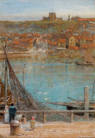 Whitby, sin fecha (acuarela, gouache sobre papel) de Albert Goodwin