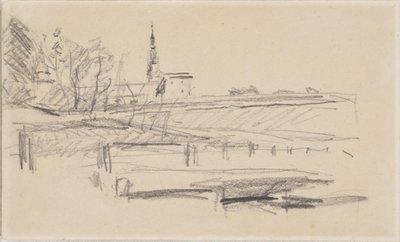 Kronborg visto desde el oeste de Albert Gottschalk