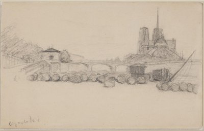 Notre Dame vista desde el este de Albert Gottschalk