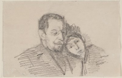 Retrato del abogado Hartvigson y su hija de Albert Gottschalk