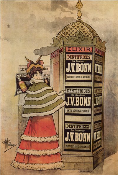 Elixir-Dentífricos del Doctor J. V. Bonn, 1893 de Albert Guillaume