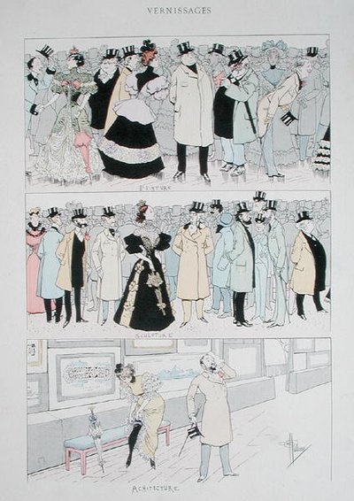 Inauguraciones de Galerías, c.1900 de Albert Guillaume