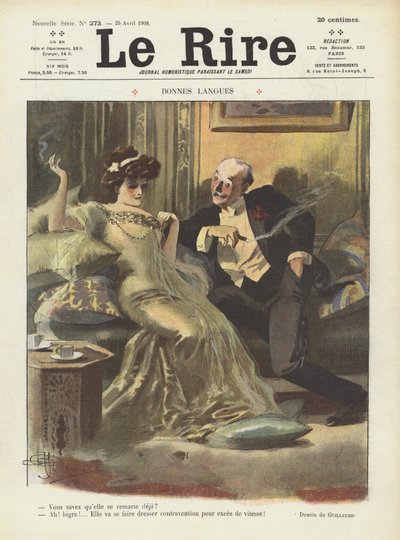 Ilustración para Le Rire de Albert Guillaume
