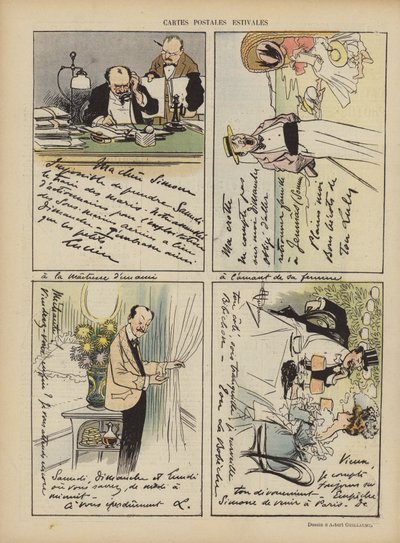 Ilustración para Le Rire de Albert Guillaume