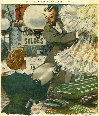 Ilustración para la revista "Le Rire" 15 dic 1906 (impresión) de Albert Guillaume