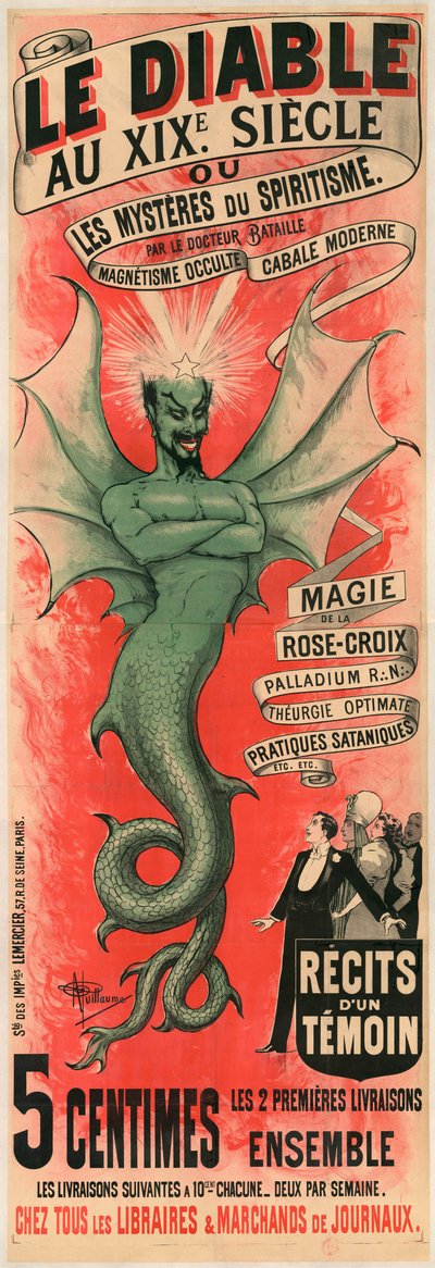 El Diablo en el siglo XIX o los Misterios del espiritismo por el doctor Bataille, c. 1895 de Albert Guillaume