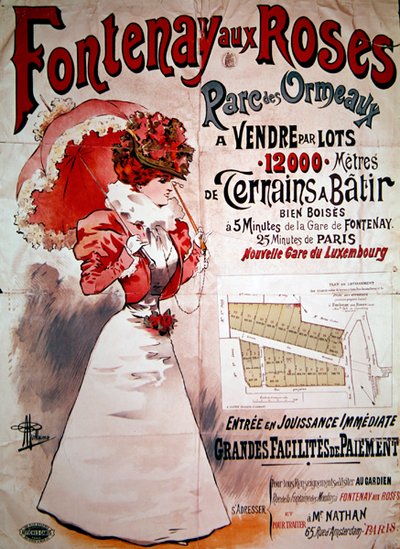 Póster publicitario de huertos en el Parc des Ormeaux, Fontenay-aux-Roses de Albert Guillaume