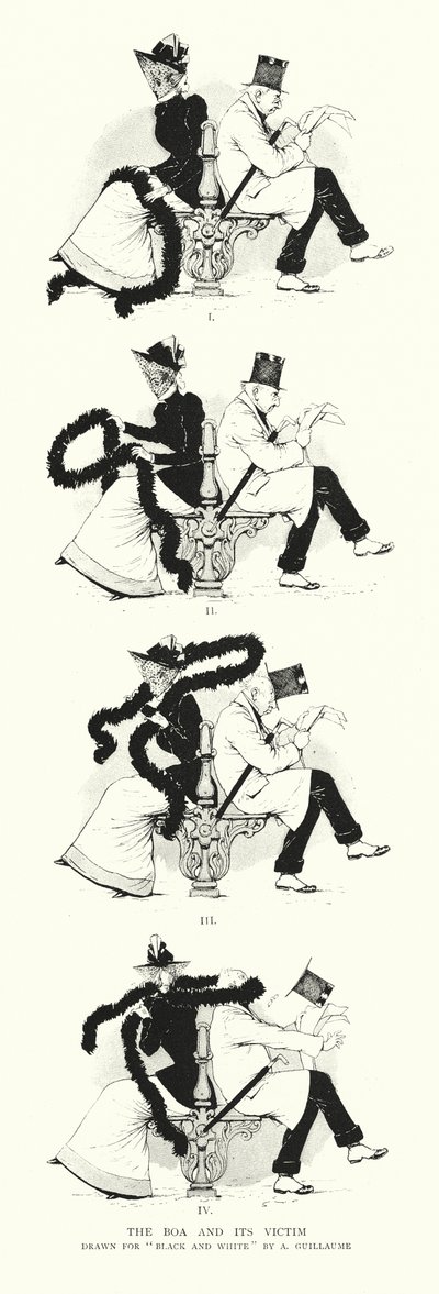 La boa y su víctima (grabado) de Albert Guillaume