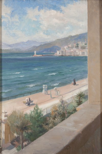 Desde mi ventana en Cannes, 1891 de Albert Gustaf Aristides Edelfelt
