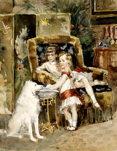 Gran Duque Miguel Alexandrovich de Rusia 1878-1918 y Gran Duquesa...1875-1960 de Albert Gustaf Aristides Edelfelt