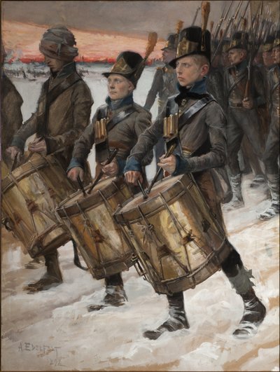 Marcha del Regimiento Pori Porilaisten Marssi, 1892 de Albert Gustaf Aristides Edelfelt