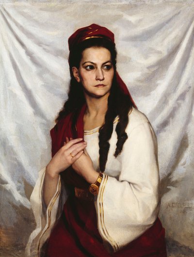 Retrato de la actriz Hedvig Charlotta Raa-Winterhjelm 1838-1907, 1876 de Albert Gustaf Aristides Edelfelt