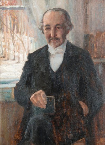 Retrato del poeta Zacharias Topelius (1818-1898) de Albert Gustaf Aristides Edelfelt