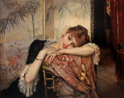 La parisina, 1883 de Albert Gustaf Aristides Edelfelt