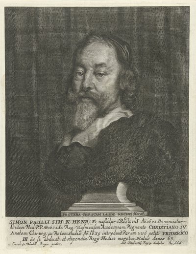 Buste de Simon Paulli de Albert Haelwegh