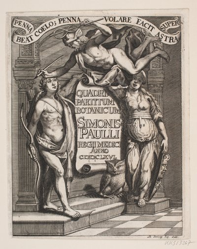 Portada de Simon Paulli, "Quadripartitum Botanicum", 1667 de Albert Haelwegh