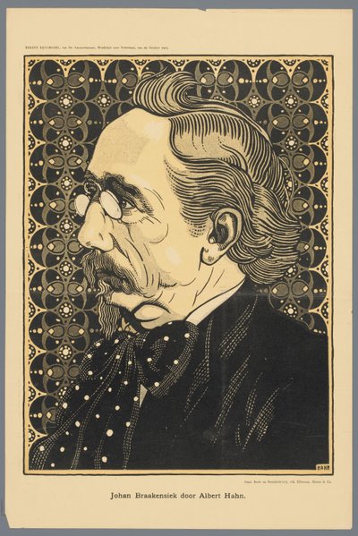 Johan Braakensiek puerta Albert Hahn (título sobre objeto) de Albert Hahn (I)