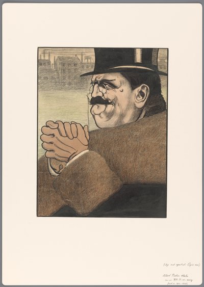 Proyecto de caricatura política: el capitalista de Albert Hahn (I)