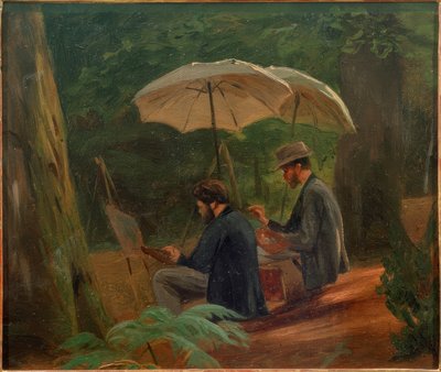 Dos artistas trabajando de Albert Hendschel
