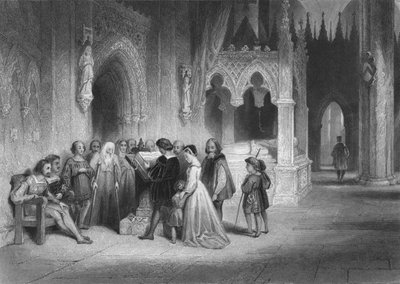 La primera lectura de la Biblia en inglés, 1845 de Albert Henry Payne