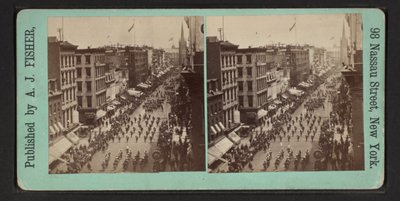 Vistas instantáneas finas del Gran Desfile Masónico, 24 de junio de 1875 de Albert J. Fisher