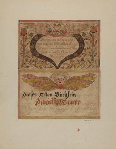 Manuscrito y Miniatura de Albert J. Levone