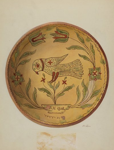 Plato de pastel alemán de Pensilvania de Albert J. Levone