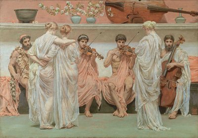 Un cuarteto. Un tributo del pintor al arte de la música de Albert Joseph Moore