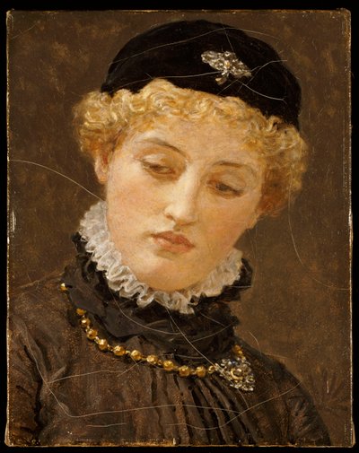 Ellen Terry como Portia en "El Mercader de Venecia", c.1885 de Albert Joseph Moore