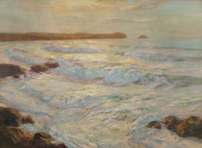 Mar de Verano, Newquay, Cornwall, c.1920 de Albert Julius Olsson