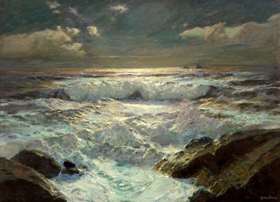 The Longships Light (óleo sobre lienzo) de Albert Julius Olsson