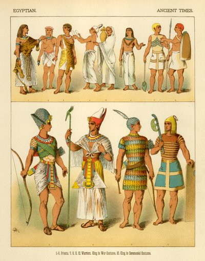 Trajes Egipcios de Albert Kretschmer