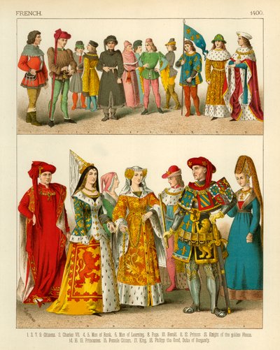 Traje francés 1400 de Albert Kretschmer