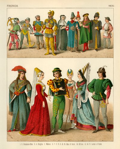 Traje francés 1400 de Albert Kretschmer