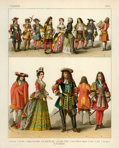 Trajes Franceses 1600 de Albert Kretschmer