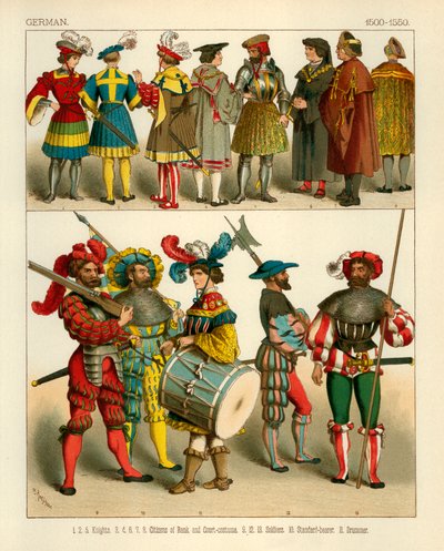 Traje Alemán 1500-1550 de Albert Kretschmer