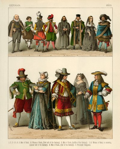 Traje alemán 1600 de Albert Kretschmer
