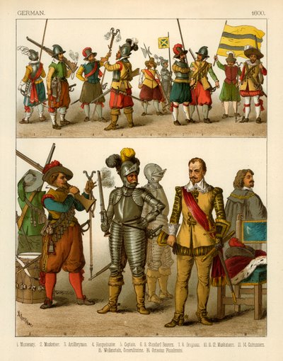 Trajes alemanes 1600 de Albert Kretschmer